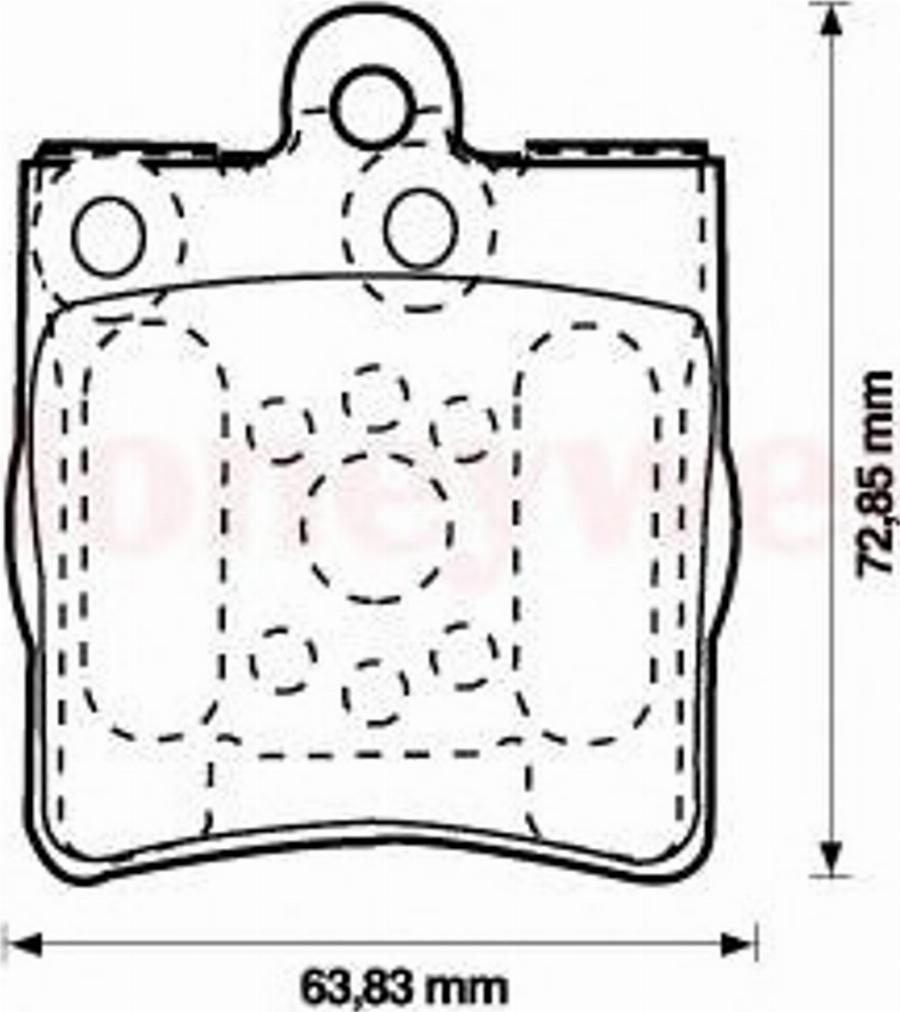 BENDIX 573093 B - Тормозные колодки, дисковые, комплект autospares.lv