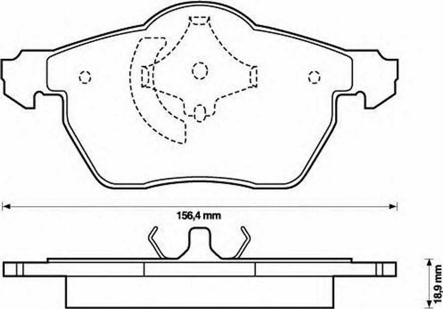 BENDIX 573052B - Тормозные колодки, дисковые, комплект autospares.lv