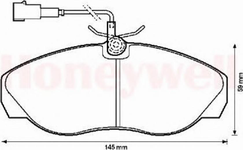 BENDIX 573060B - Тормозные колодки, дисковые, комплект autospares.lv