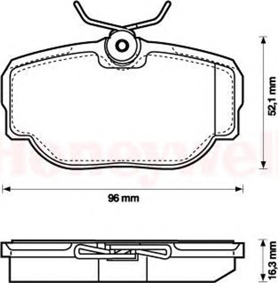 BENDIX 573067B - Тормозные колодки, дисковые, комплект autospares.lv