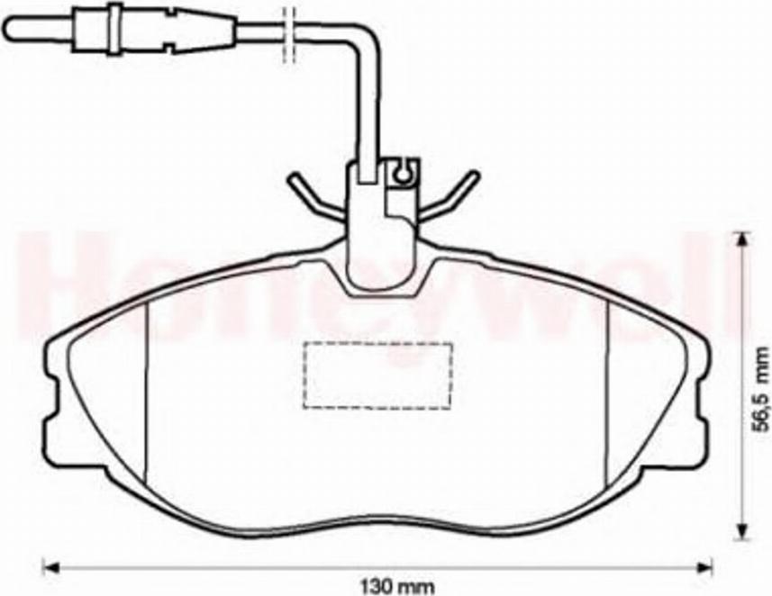 BENDIX 573000 B - Тормозные колодки, дисковые, комплект autospares.lv