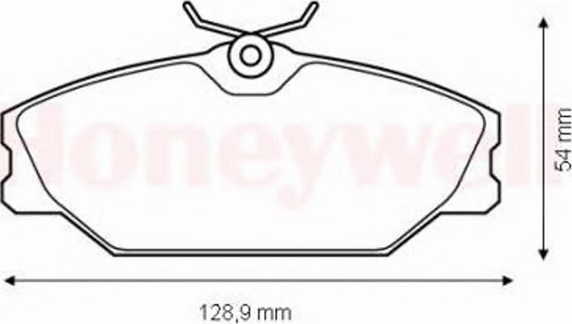 BENDIX 573008 B - Тормозные колодки, дисковые, комплект autospares.lv