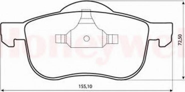 BENDIX 573003 B - Тормозные колодки, дисковые, комплект autospares.lv