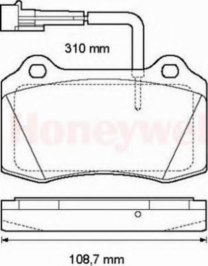 BENDIX 573079B - Тормозные колодки, дисковые, комплект autospares.lv