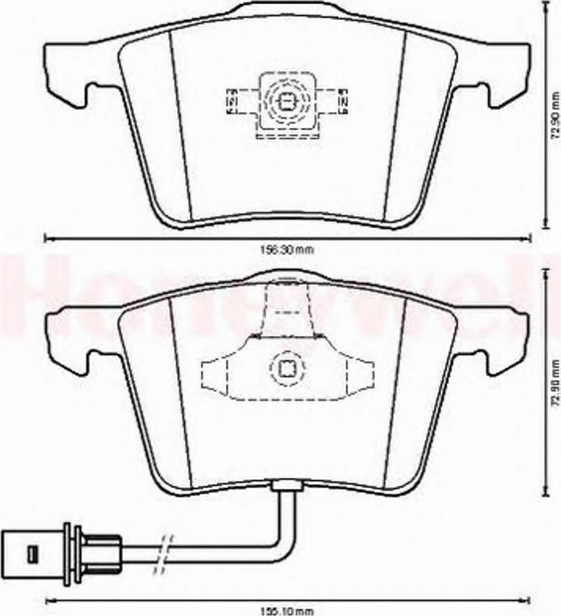 BENDIX 573196B - Тормозные колодки, дисковые, комплект autospares.lv