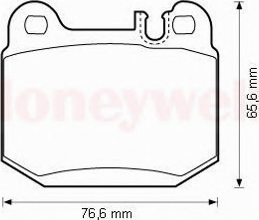 BENDIX 573147B - Тормозные колодки, дисковые, комплект autospares.lv