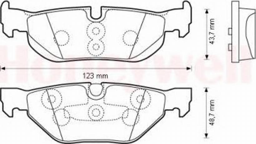 BENDIX 573139 B - Тормозные колодки, дисковые, комплект autospares.lv