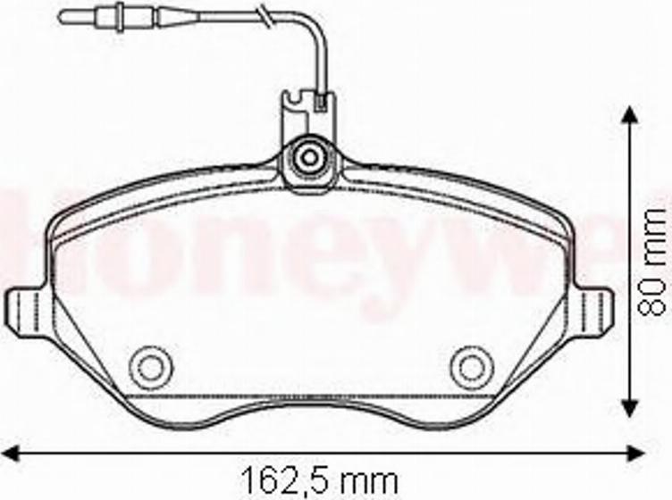 BENDIX 573131B - Тормозные колодки, дисковые, комплект autospares.lv