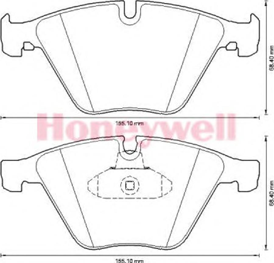 BENDIX 573305B - Тормозные колодки, дисковые, комплект autospares.lv