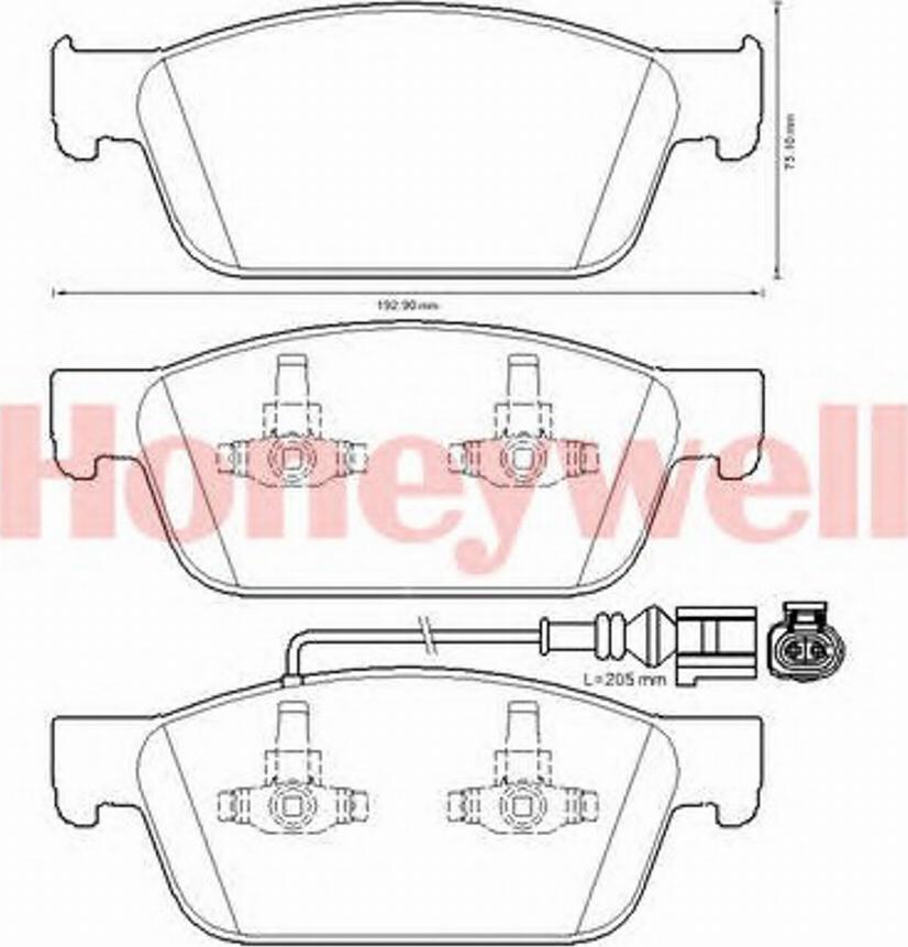 BENDIX 573330B - Тормозные колодки, дисковые, комплект autospares.lv