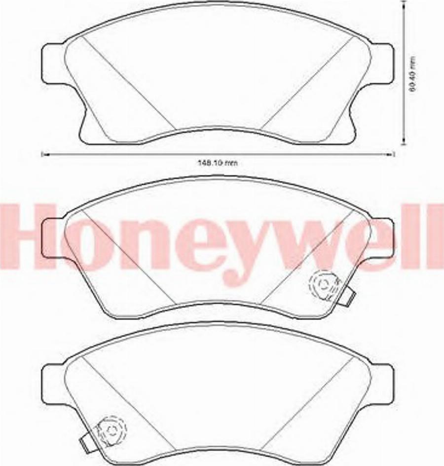 BENDIX 573332B - Тормозные колодки, дисковые, комплект autospares.lv