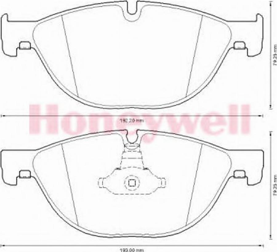 BENDIX 573292B - Тормозные колодки, дисковые, комплект autospares.lv