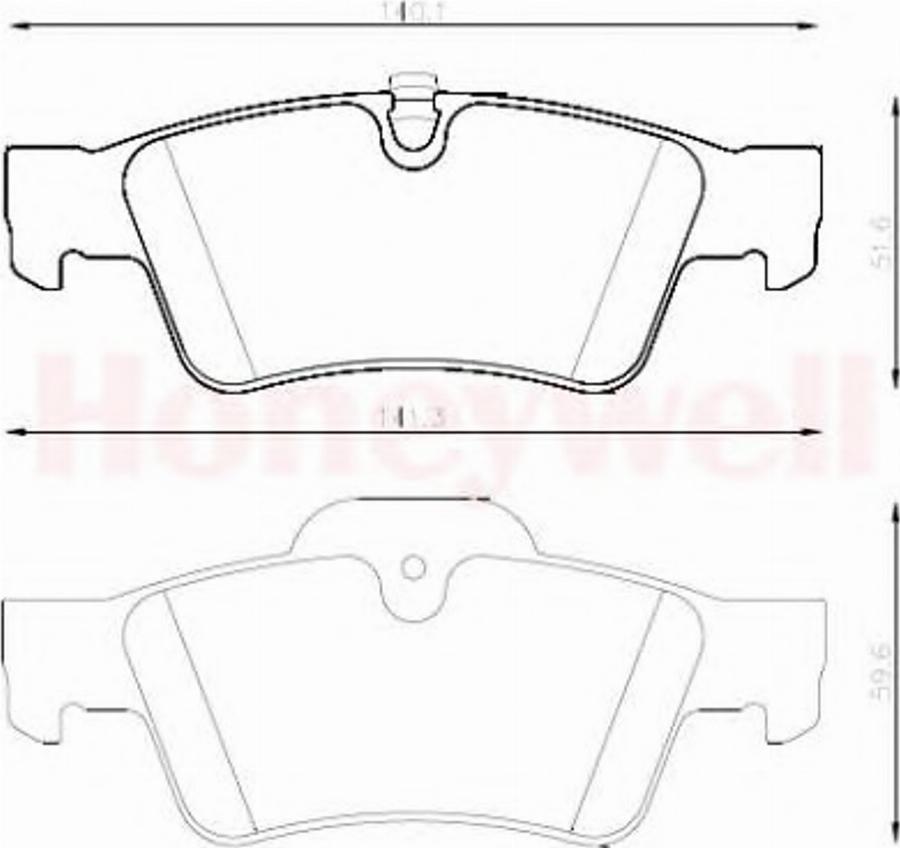 BENDIX 573202 B - Тормозные колодки, дисковые, комплект autospares.lv