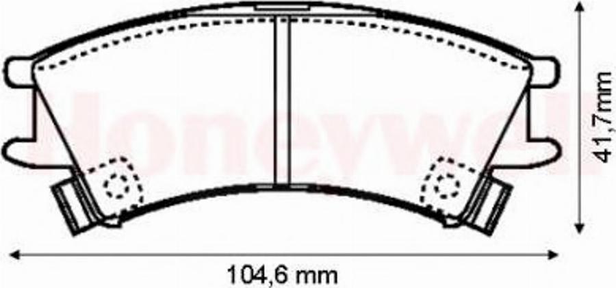 BENDIX 572401B - Тормозные колодки, дисковые, комплект autospares.lv