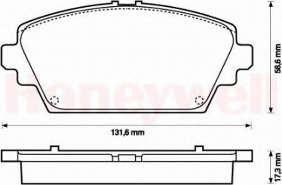 BENDIX 572428B - Тормозные колодки, дисковые, комплект autospares.lv