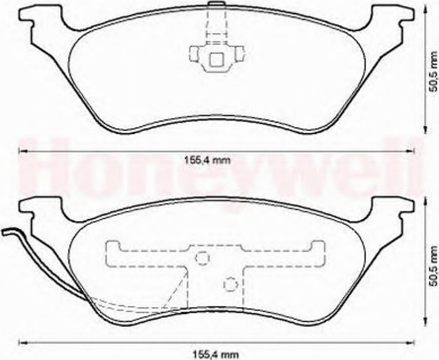 BENDIX 572505 B - Тормозные колодки, дисковые, комплект autospares.lv