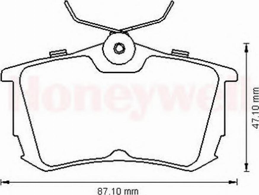 BENDIX 572520B - Тормозные колодки, дисковые, комплект autospares.lv