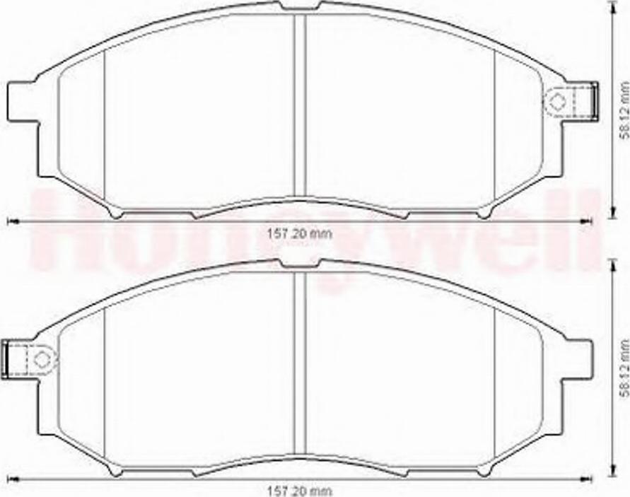 BENDIX 572575 B - Тормозные колодки, дисковые, комплект autospares.lv