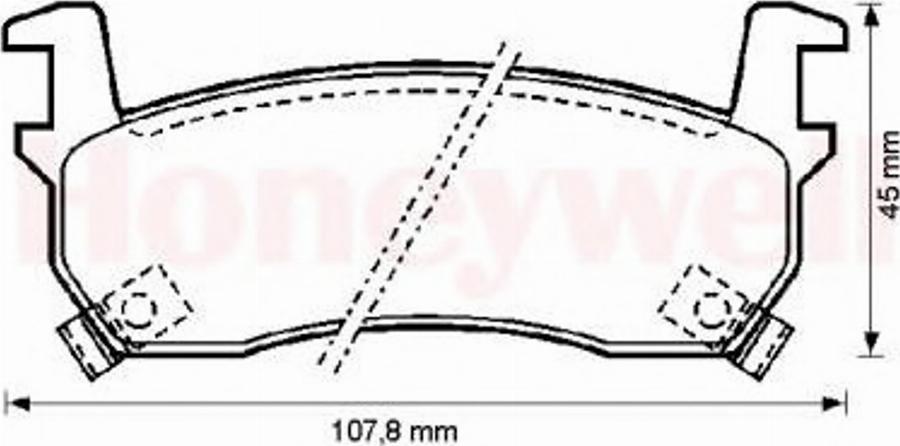 BENDIX 572190B - Тормозные колодки, дисковые, комплект autospares.lv