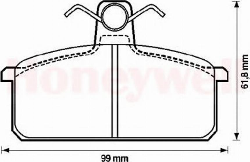 BENDIX 572104B - Тормозные колодки, дисковые, комплект autospares.lv