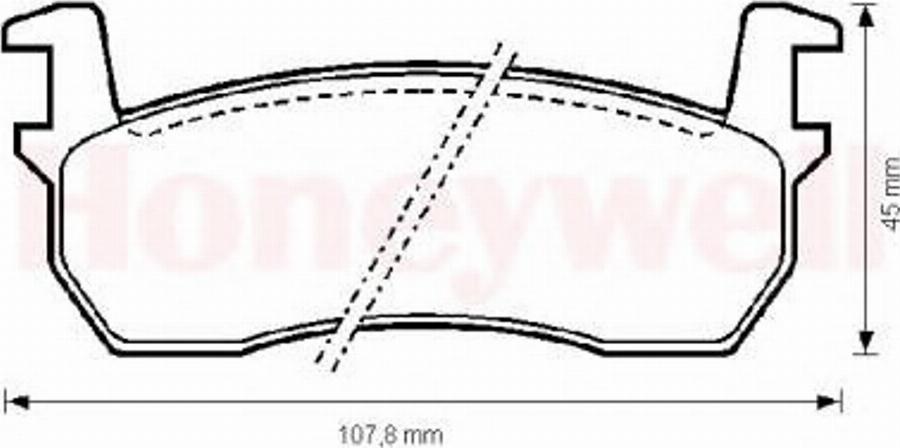 BENDIX 572189 B - Тормозные колодки, дисковые, комплект autospares.lv