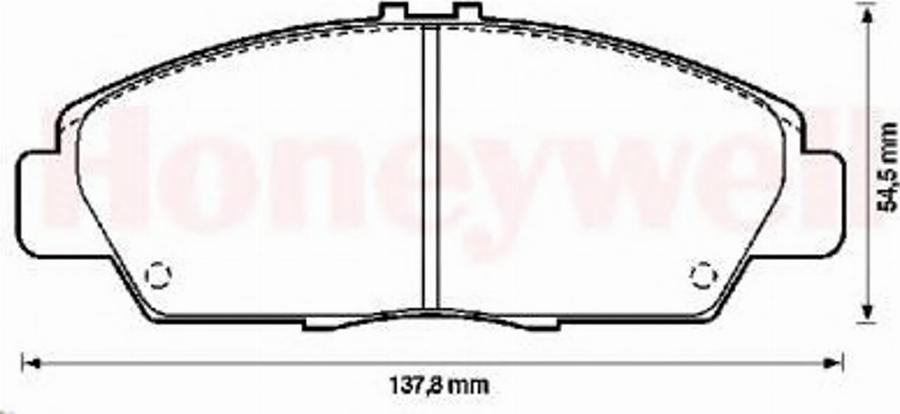 BENDIX 572350B - Тормозные колодки, дисковые, комплект autospares.lv