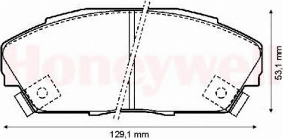 BENDIX 572309B - Тормозные колодки, дисковые, комплект autospares.lv