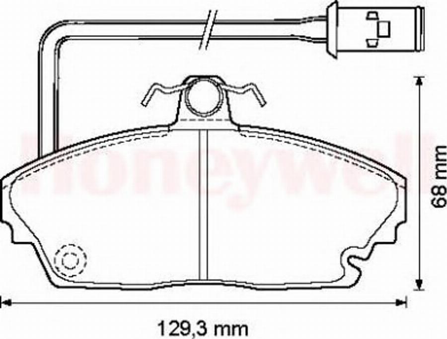 BENDIX 572311B - Тормозные колодки, дисковые, комплект autospares.lv