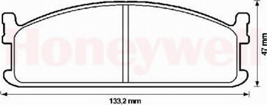 BENDIX 572335B - Тормозные колодки, дисковые, комплект autospares.lv