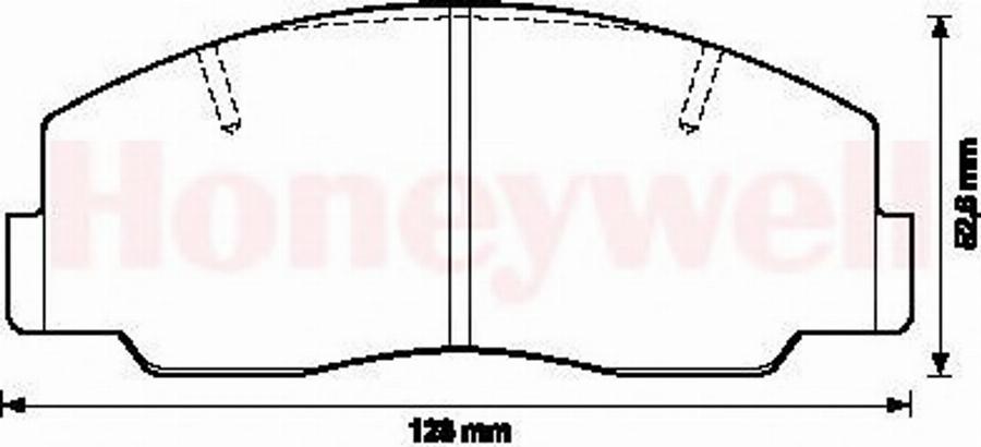 BENDIX 572297B - Тормозные колодки, дисковые, комплект autospares.lv