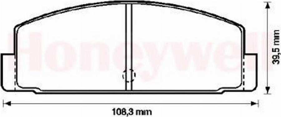 BENDIX 572203B - Тормозные колодки, дисковые, комплект autospares.lv