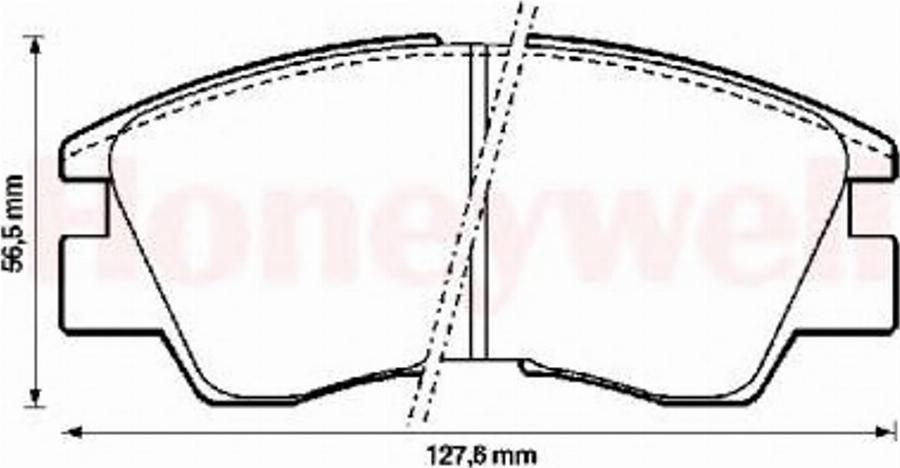 BENDIX 572280B - Тормозные колодки, дисковые, комплект autospares.lv