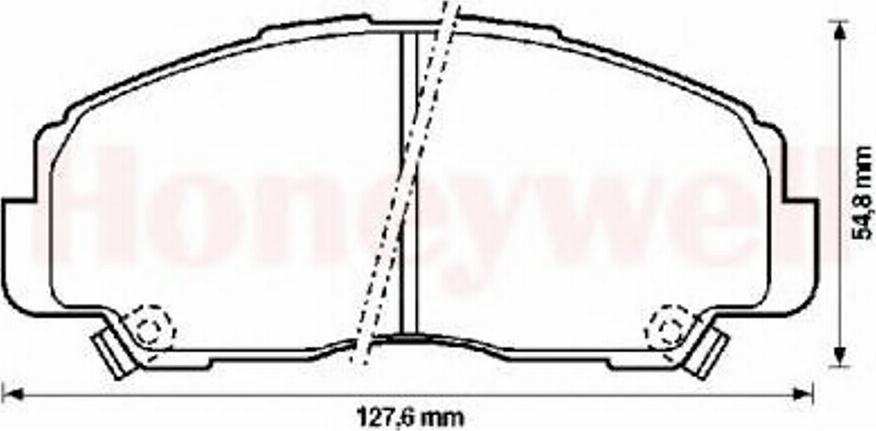 BENDIX 572278B - Тормозные колодки, дисковые, комплект autospares.lv