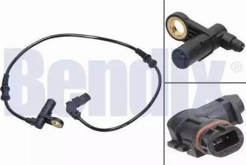 BENDIX 058034B - Датчик ABS, частота вращения колеса autospares.lv