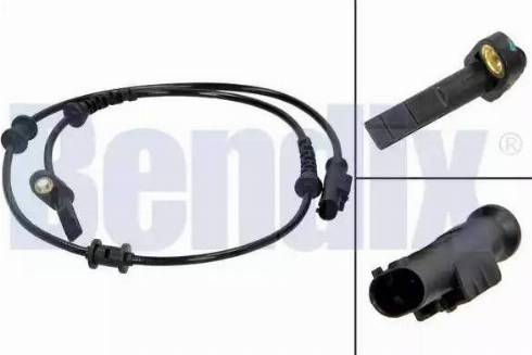 BENDIX 058278B - Датчик ABS, частота вращения колеса autospares.lv