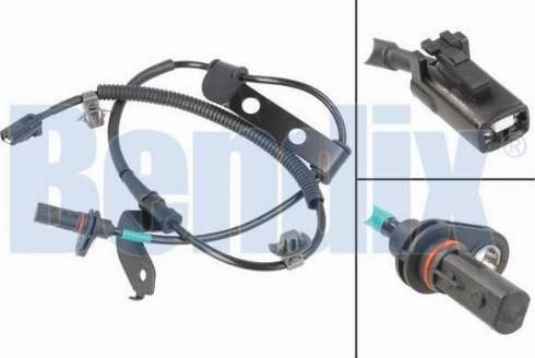 BENDIX 058726B - Датчик ABS, частота вращения колеса autospares.lv