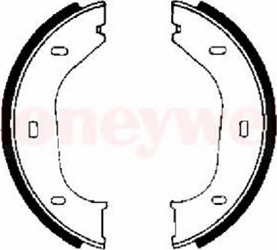 BENDIX 361159 B - Комплект тормозов, ручник, парковка autospares.lv