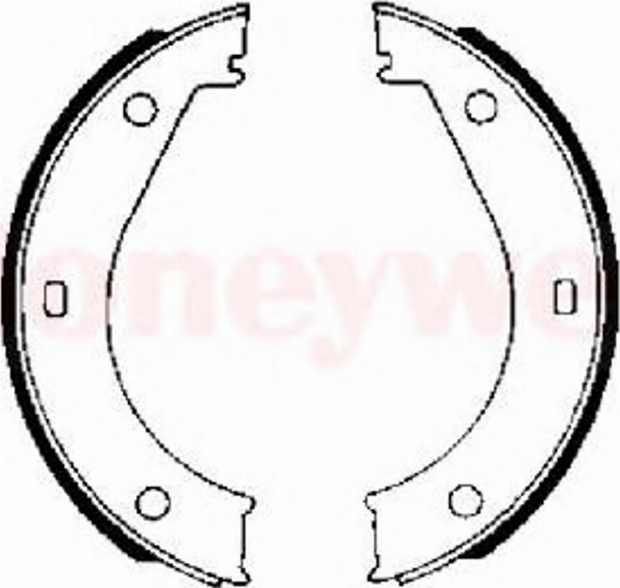 BENDIX 361266 B - Комплект тормозов, ручник, парковка autospares.lv