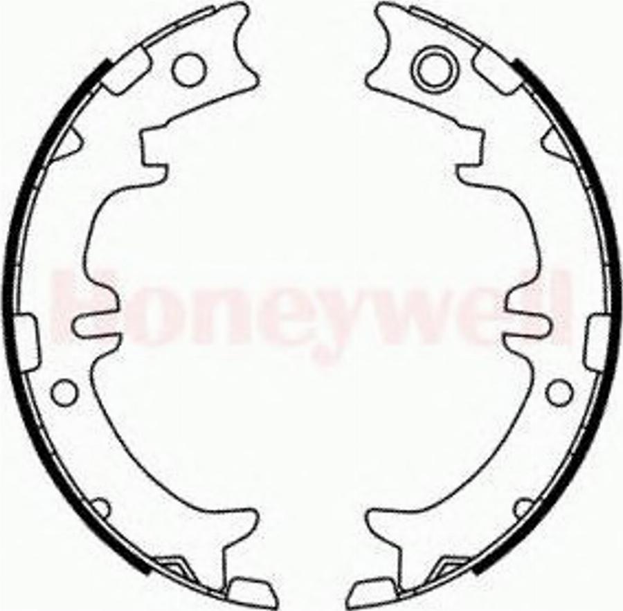 BENDIX 362432 B - Комплект тормозов, ручник, парковка autospares.lv