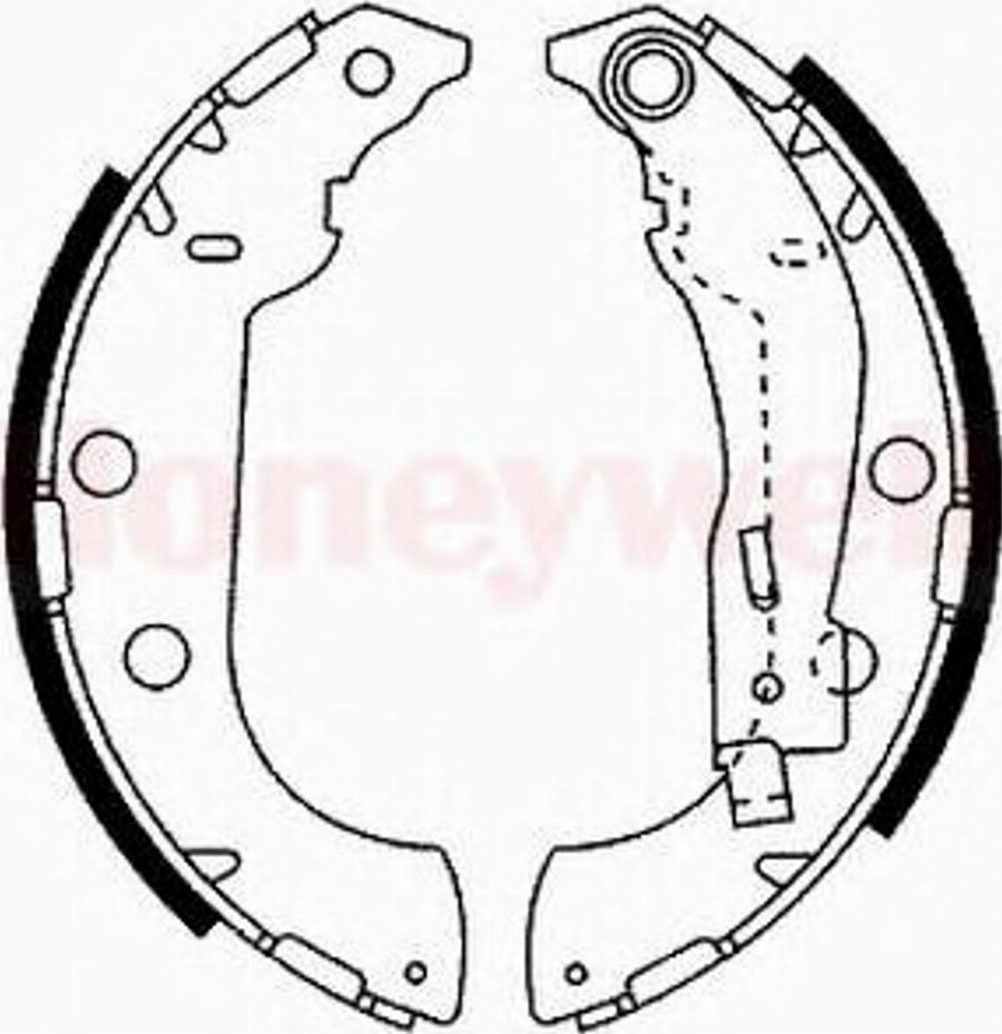 BENDIX 362359B - Комплект тормозных колодок, барабанные autospares.lv