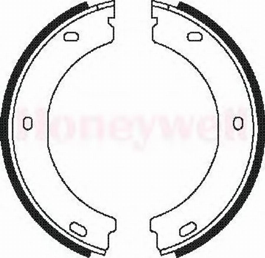 BENDIX 362326B - Комплект тормозов, ручник, парковка autospares.lv