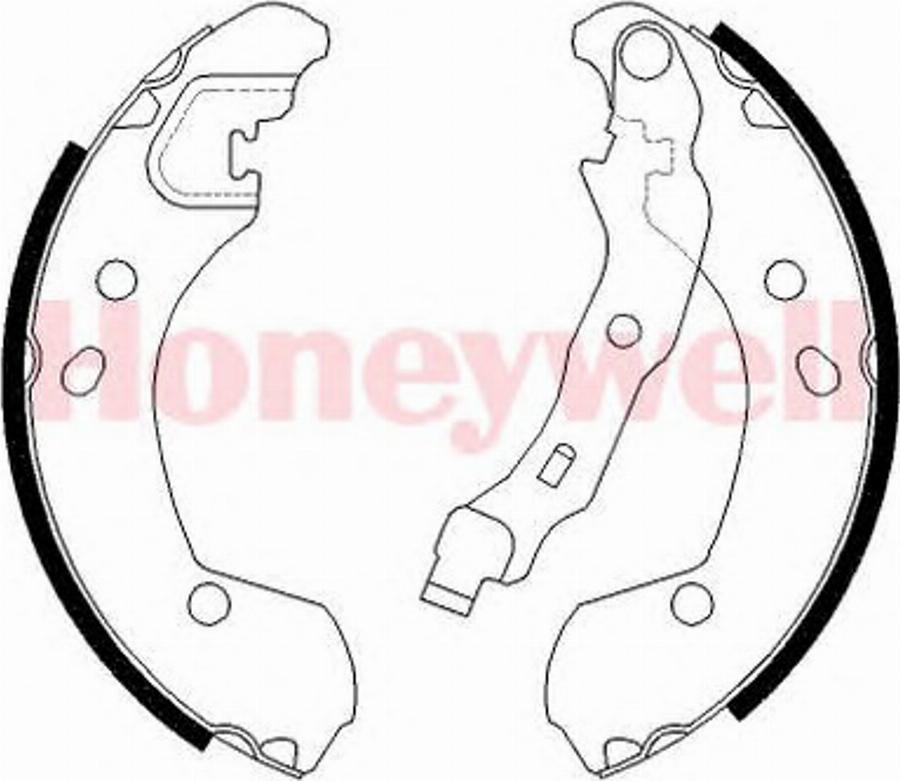 BENDIX 381490B - Комплект тормозных колодок, барабанные autospares.lv