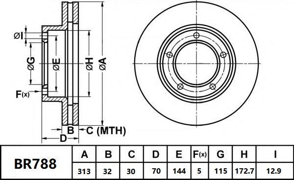 ST-Templin 53.110.28090 - Тормозной диск autospares.lv