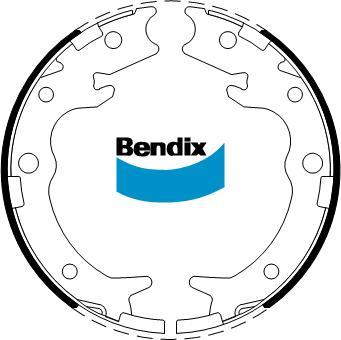 Bendix-AU BS5256 - Комплект тормозов, ручник, парковка autospares.lv