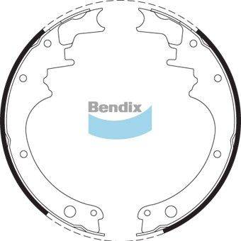 Bendix-AU BS1597 - Комплект тормозных колодок, барабанные autospares.lv