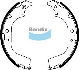 Bendix-AU BS1647 - Комплект тормозных колодок, барабанные autospares.lv