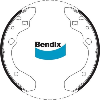 Bendix-AU BS1685 - Комплект тормозных колодок, барабанные autospares.lv