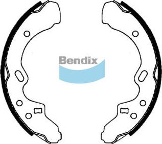 Bendix-AU BS1637 - Комплект тормозных колодок, барабанные autospares.lv