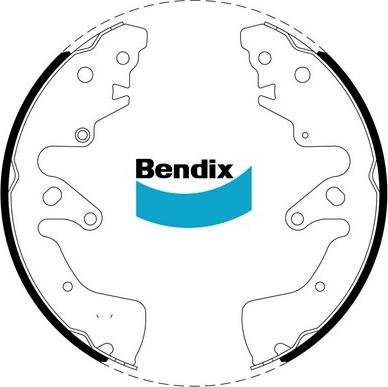 Bendix-AU BS1861 - Комплект тормозных колодок, барабанные autospares.lv