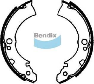 Bendix-AU BS1399 - Комплект тормозных колодок, барабанные autospares.lv